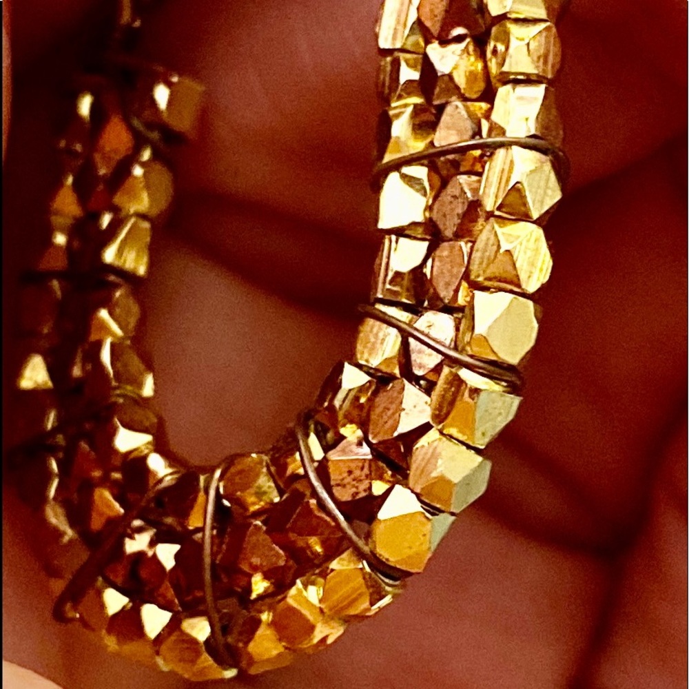 Shades of gold earrings